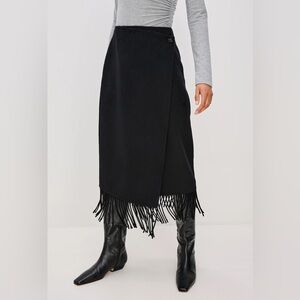 Rails Odette Fringe Skirt- in Black